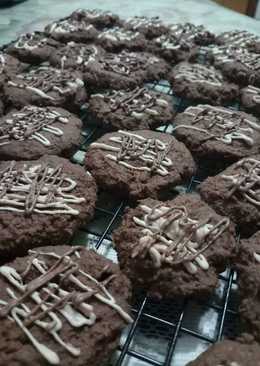 Kue kering (eggless choco cereal cookies)