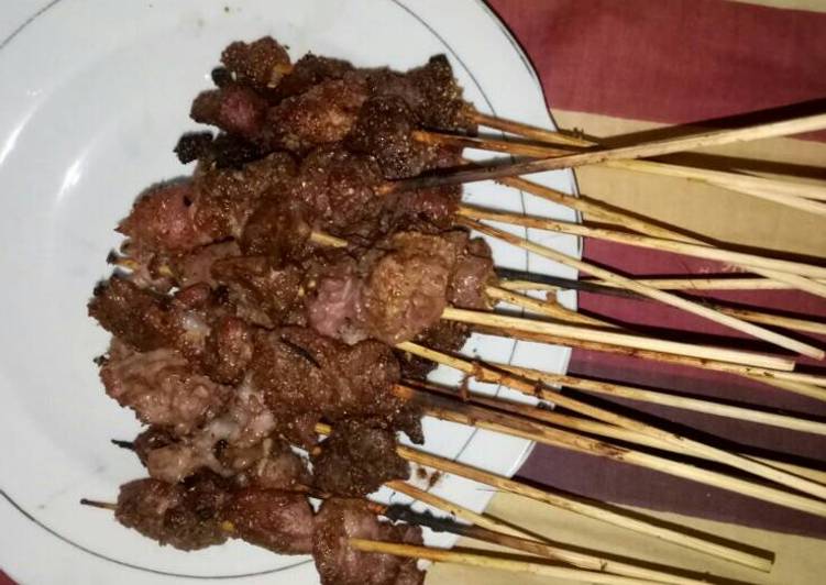 Resep Sate kambing empuk, ga bau prengus #kitaberbagi By Ayu Wulandari