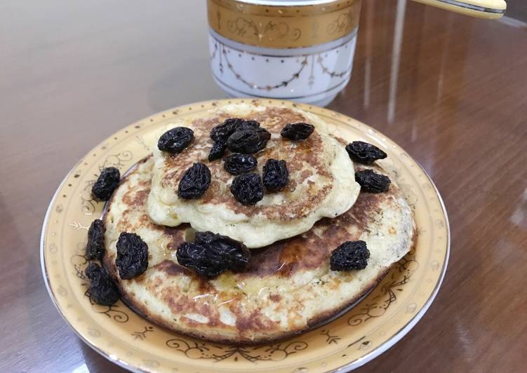 resep lengkap untuk Ricotta Oatmeal Pancake (gluten free)