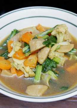 Capcay bakso kuah