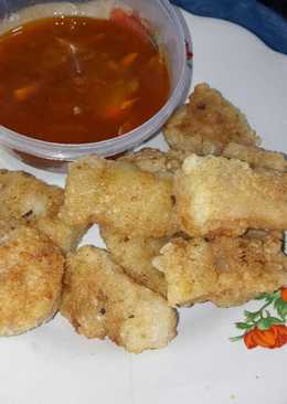 Ikan dori goreng saus lezat