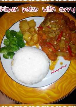 Chicken katsu with curry ð'ð'