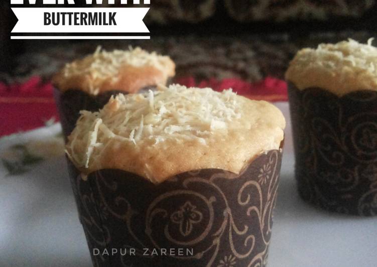 gambar untuk resep makanan Best Vanilla Cheese Muffin ever buttermilk (no mixer)