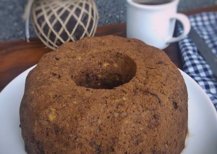 gambar untuk resep makanan Choco Banana Bread