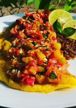 Roa Omelette with Dabu-Dabu Sauce