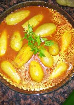 Kusa mukhshi(meat,rice filled zucchini in tomato ðŸ…sauce
