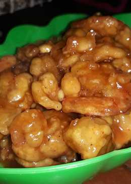 Udang goreng tepung with saos asam manis