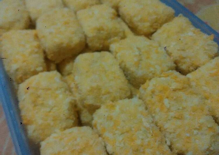 bahan dan cara membuat Healthy Nugget ayam keju _ wortel