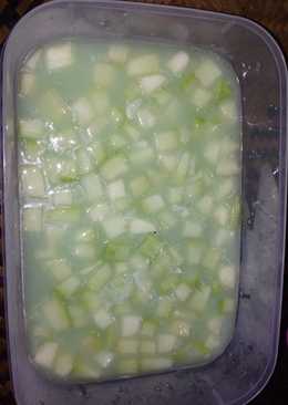 Puding susu melon