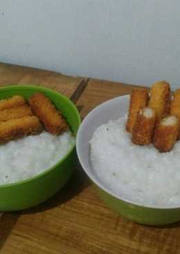 Bubur beras (rice porridge) gurih