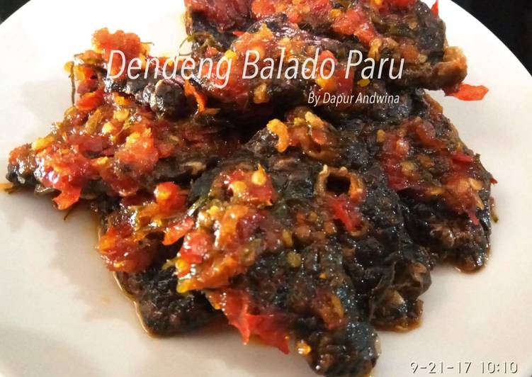 resep makanan Dendeng Balado Paru (Daging)