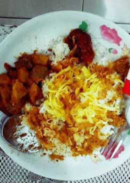 Nasi Uduk Rice Cooker Santan Bubuk