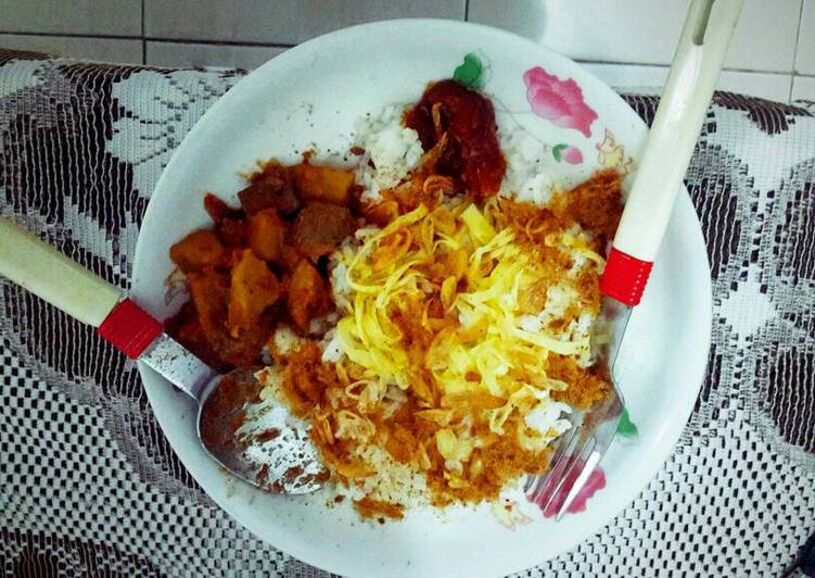 cara membuat Nasi Uduk Rice Cooker Santan Bubuk