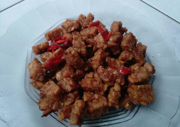 cara membuat Kering Tempe Tanpa Kecap & Gula Jawa