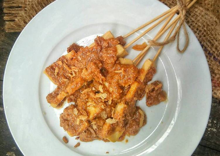 gambar untuk resep Sate Tahu Kuah Pecel (jajanan SD) #pr_sate