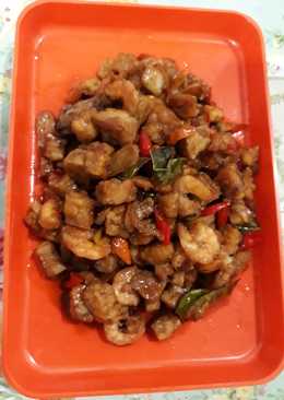 Tempe orek udang kecap