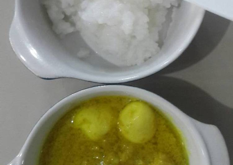 resep makanan MPASI Kari ikan gabus telur puyuh