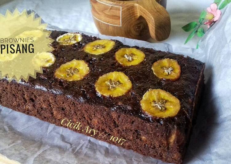 bahan dan cara membuat Brownies pisang