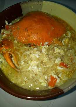 Indomie rebus kepiting