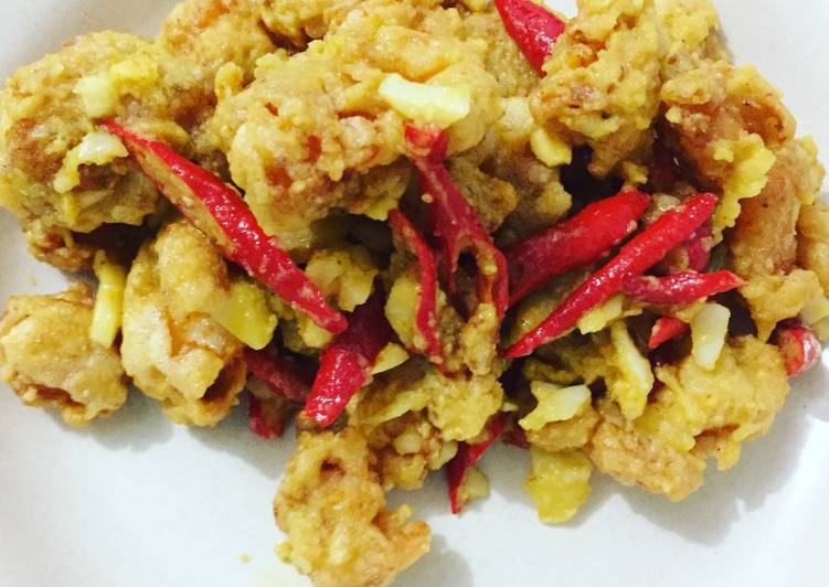 Resep Udang saos telur asin Oleh Mey Amelia