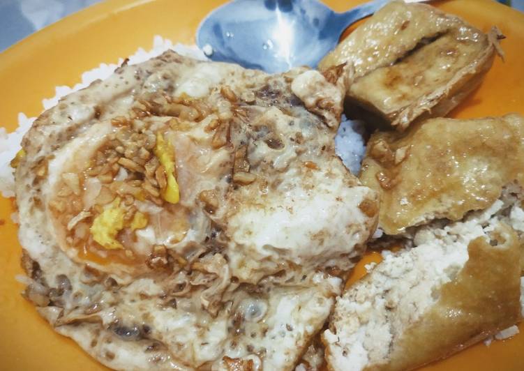 resep lengkap untuk Telor ceplok kekinian