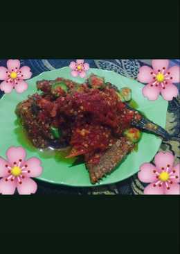 Balado ikan gabus petai