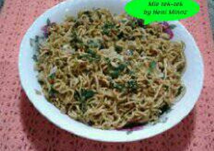 resep lengkap untuk Mie tek-tek