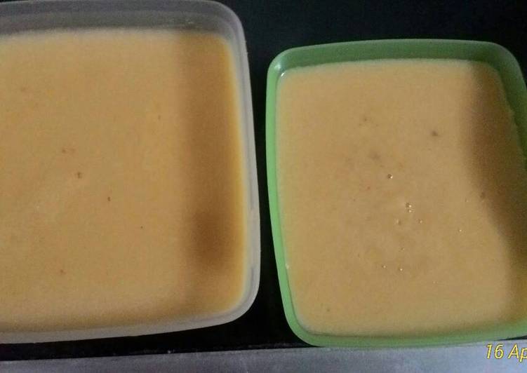 bahan dan cara membuat Puding susu jagung manis