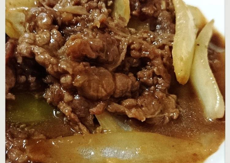 gambar untuk resep makanan Beef teriyaki tanpa saus teriyaki