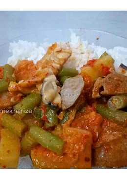 Sayur Pedas Baso Tempe Santan