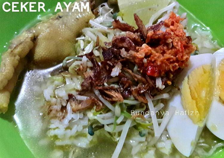 cara membuat Soto ceker ayam