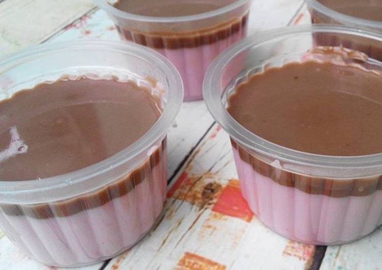 resep makanan Silky Milky Puyo Pudding (Puding Puyo)