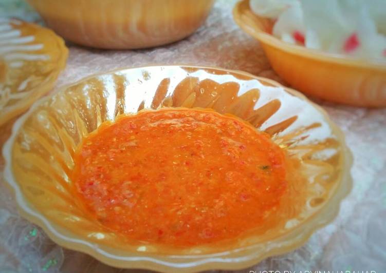 bahan dan cara membuat Sambal Soto