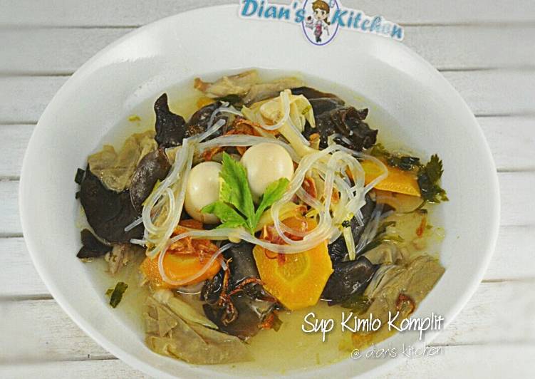 Resep Sup Kimlo Komplit oleh • dian's kitchen • - Cookpad