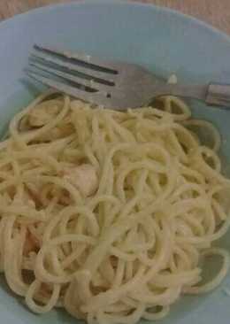 Spaghetti Carbonara Udang Simple