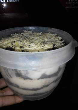 Oreo cheesecake with sereal jagung