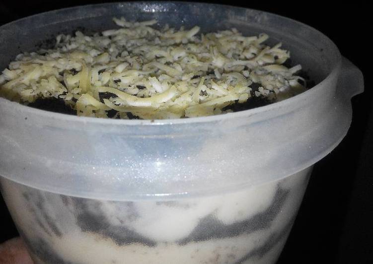 resep lengkap untuk Oreo cheesecake with sereal jagung