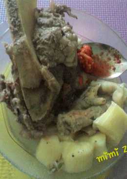 Sop singkong tulangan#kitaberbagi