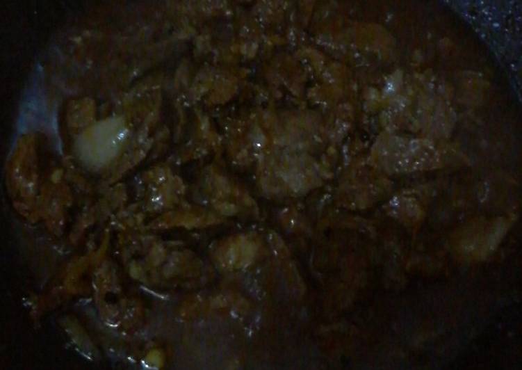 cara membuat Oseng daging gulai asam manis (ODGAM)