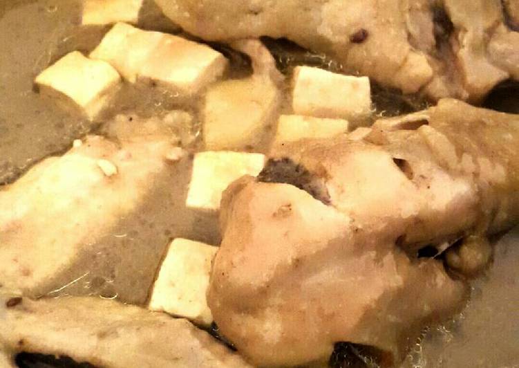 resep masakan Opor Ayam dan Tahu Rempah