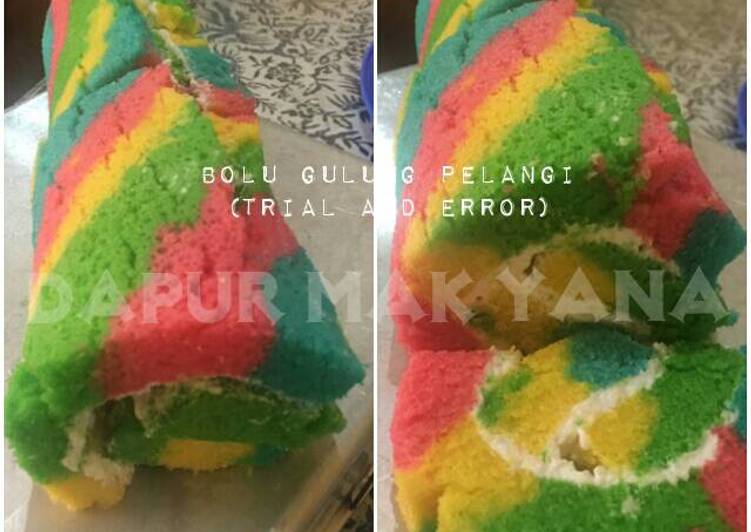 gambar untuk resep Bolu Gulung Pelangi Kukus (Trial and Error)