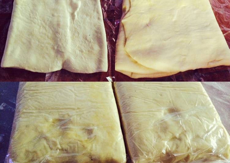 bahan dan cara membuat Puff pastry homemade praktis ????