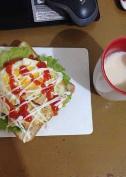Sandwich telur roti tawar