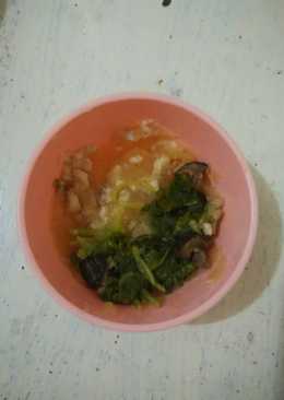 MPASI Kentang + Jamur Shitake + Bayam + evoo