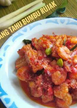 Udang tahu bumbu rujak