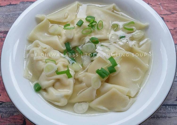 resep Tofu Dumpling Soup ala Fiqhi