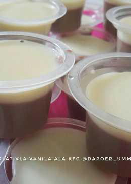 Puding coklat vla vanila ala kfc/#aop_platingbarenganekapudding