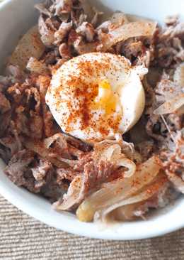 Gyudon (beef bowl seperti Yoshinoya)