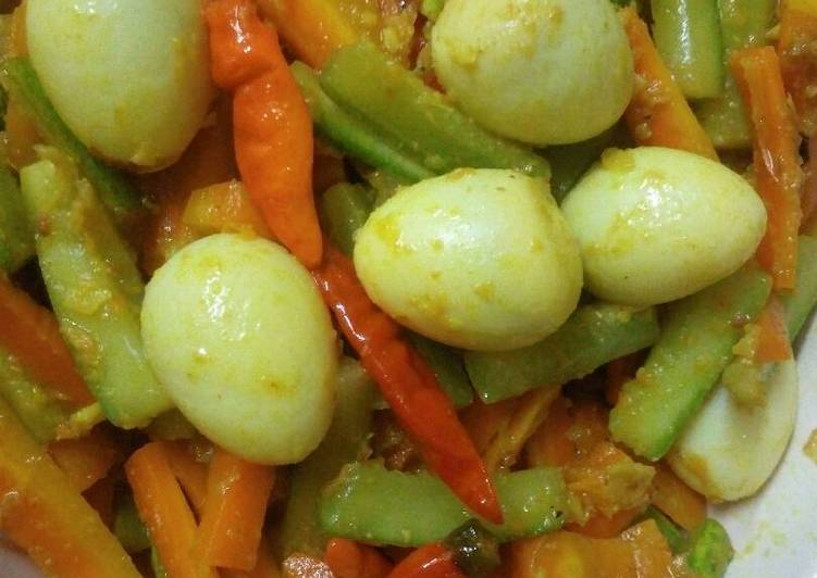 resep Acar kuning (wortel, timun, telur puyuh)