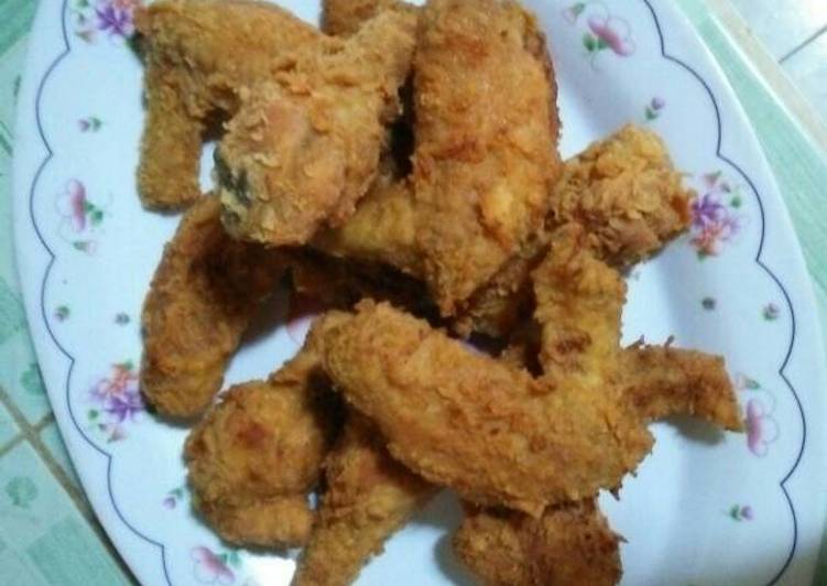 bahan dan cara membuat Ayam goreng tepung krispi